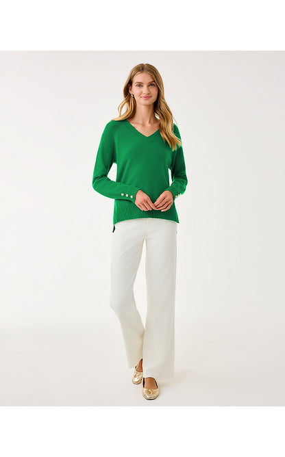 KAYCEE SWEATER, FIDDLE LEAF GREEN