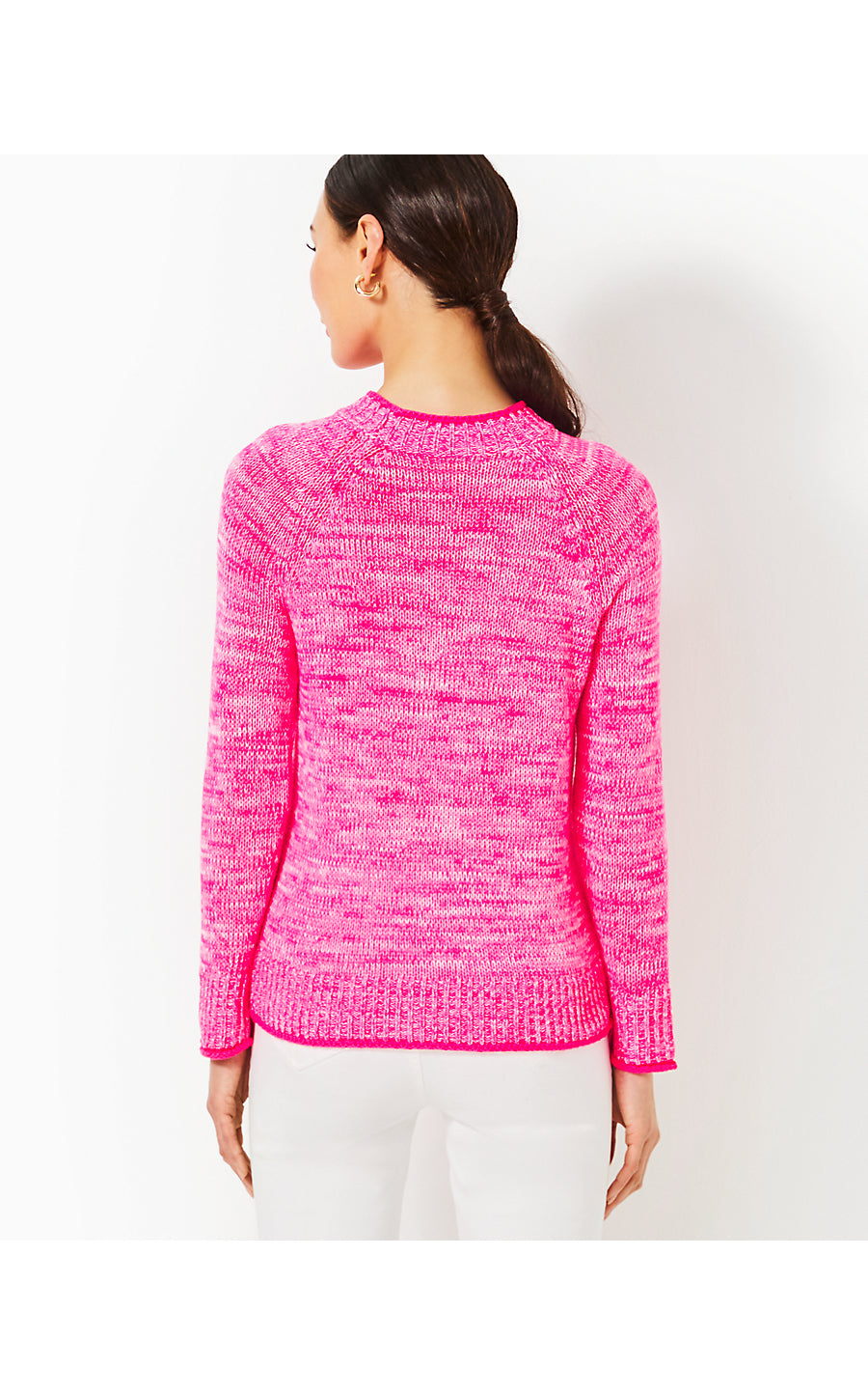 DEBA SWEATER, PASSION FRUIT PINK MARL