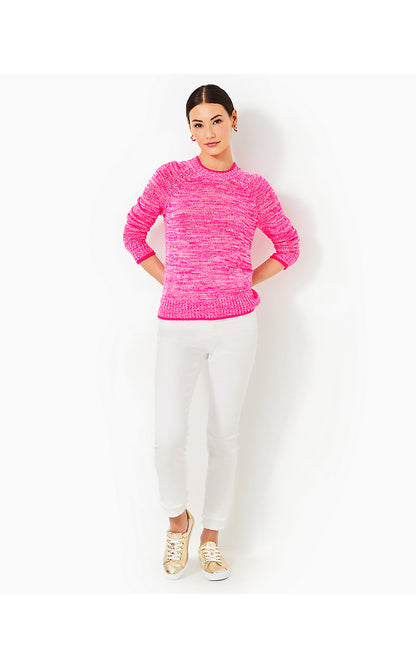 DEBA SWEATER, PASSION FRUIT PINK MARL