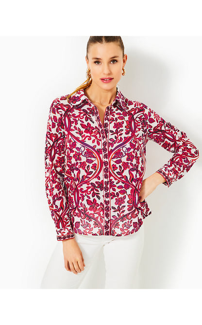 BRAY BUTTON DOWN, COCONUT SLICE OF PARADISE ENGINEERED TOP