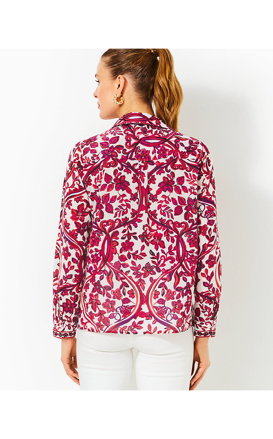BRAY BUTTON DOWN, COCONUT SLICE OF PARADISE ENGINEERED TOP