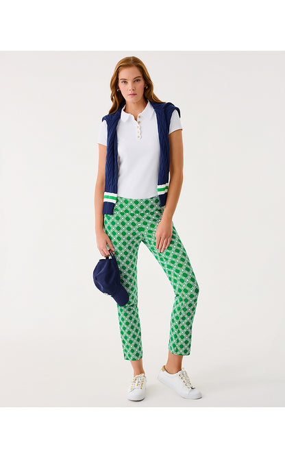 CORSO KICK FLARE PANT UPF 50+, BAMBOO GREEN BOO GREEN OPEN BUTTERFLY PATTERN