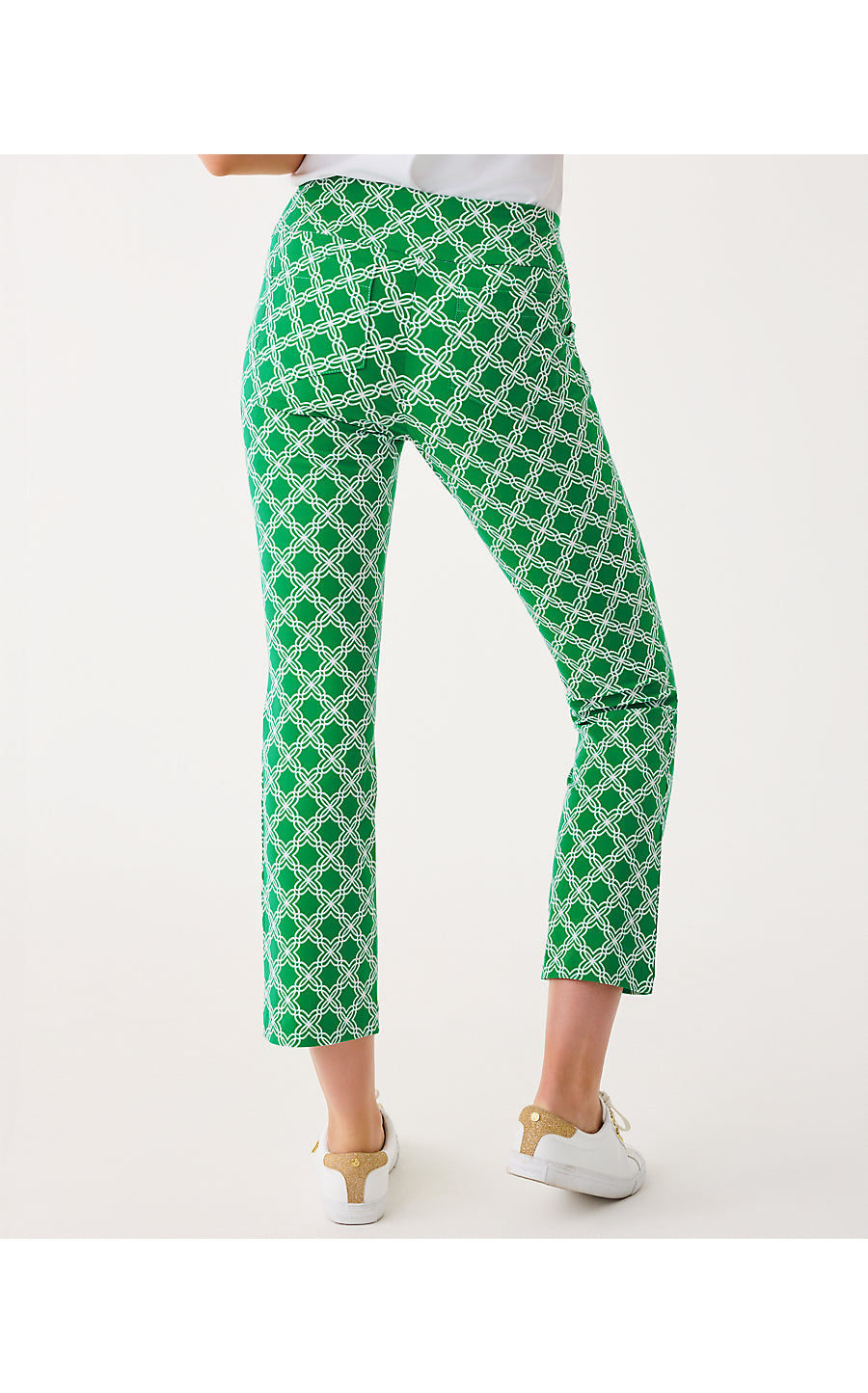 CORSO KICK FLARE PANT UPF 50+, BAMBOO GREEN BOO GREEN OPEN BUTTERFLY PATTERN