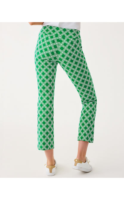 CORSO KICK FLARE PANT UPF 50+, BAMBOO GREEN BOO GREEN OPEN BUTTERFLY PATTERN