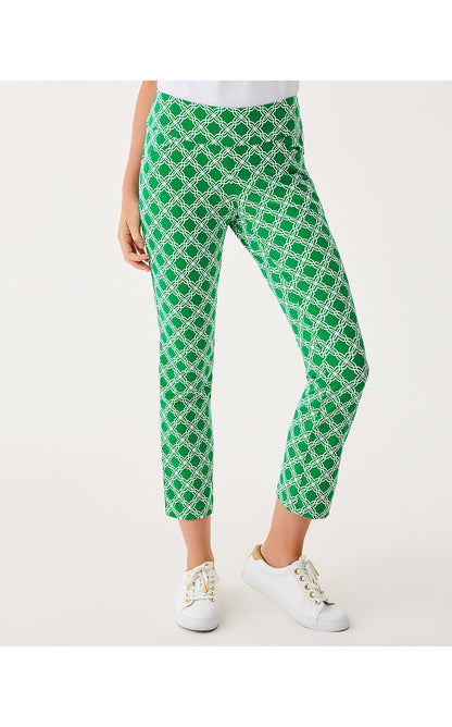 CORSO KICK FLARE PANT UPF 50+, BAMBOO GREEN BOO GREEN OPEN BUTTERFLY PATTERN