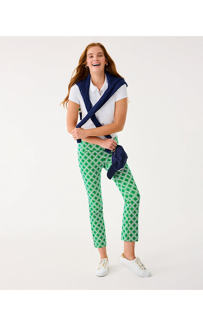 CORSO KICK FLARE PANT UPF 50+, BAMBOO GREEN BOO GREEN OPEN BUTTERFLY PATTERN