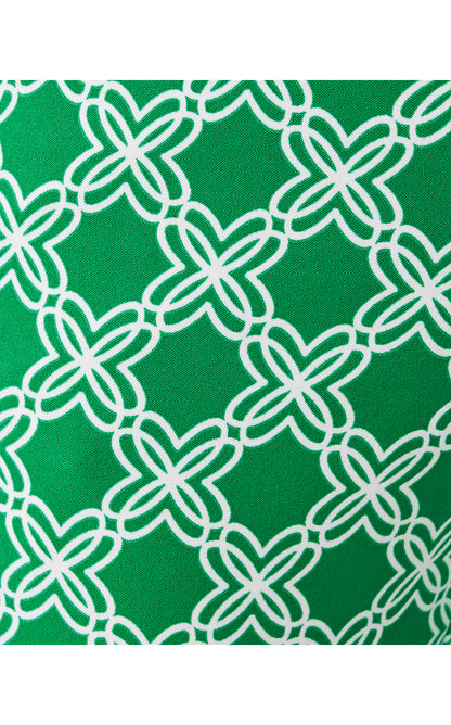 CORSO KICK FLARE PANT UPF 50+, BAMBOO GREEN BOO GREEN OPEN BUTTERFLY PATTERN