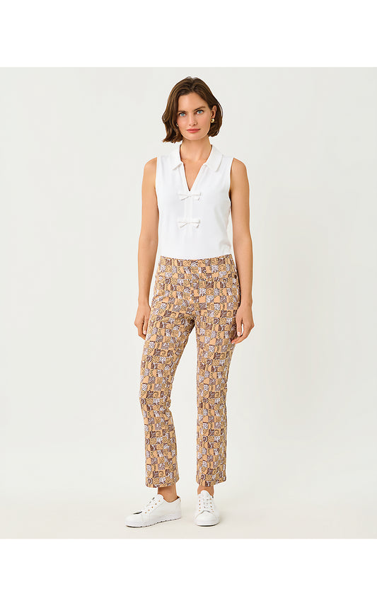 CORSO KICK FLARE PANT UPF 50+, ICED LATTE LIL CHEETAH CHECKS GOLF