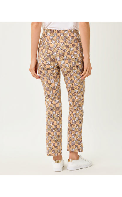 CORSO KICK FLARE PANT UPF 50+, ICED LATTE LIL CHEETAH CHECKS GOLF
