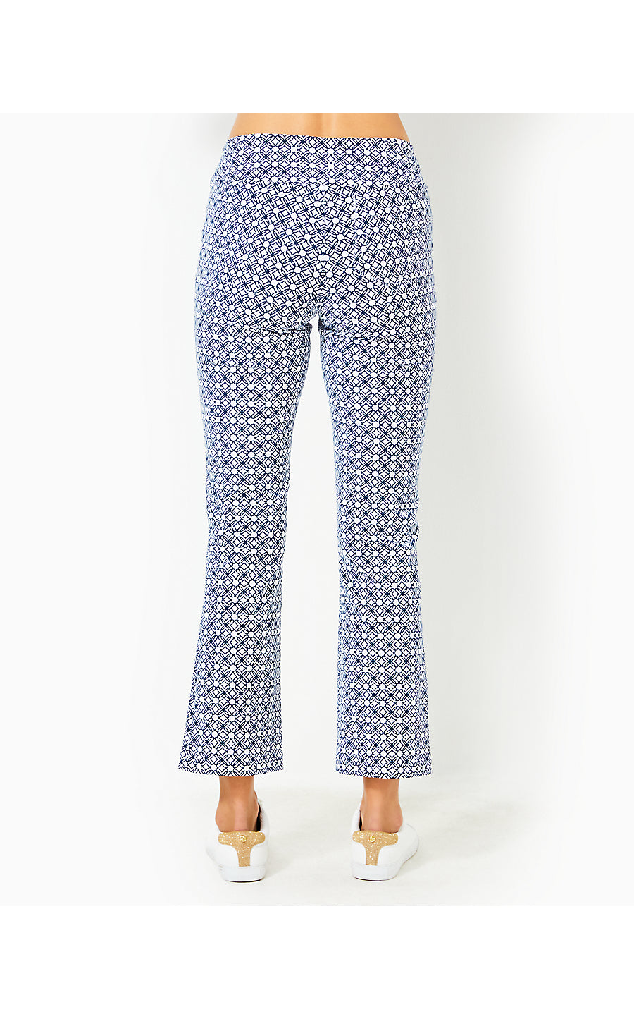 CORSO KICK FLARE PANT UPF 50+, LOW TIDE NAVY X RESORT WHITE BUTTERFLY PATTERN