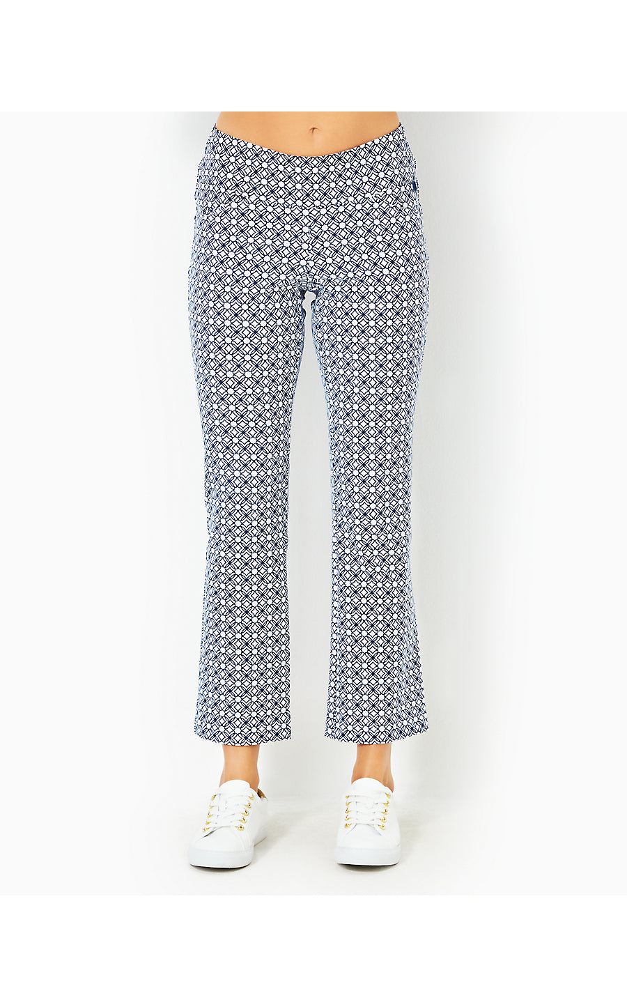 CORSO KICK FLARE PANT UPF 50+, LOW TIDE NAVY X RESORT WHITE BUTTERFLY PATTERN