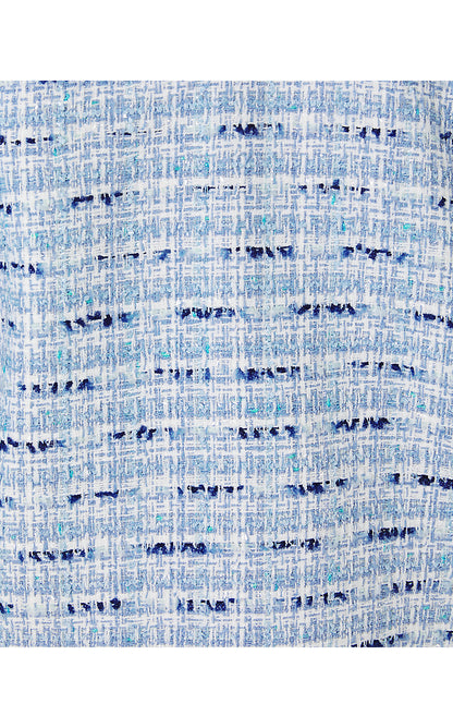 KAVITA BOUCLE JACKET, BONAIRE BLUE COASTAL VIBES BOUCLE