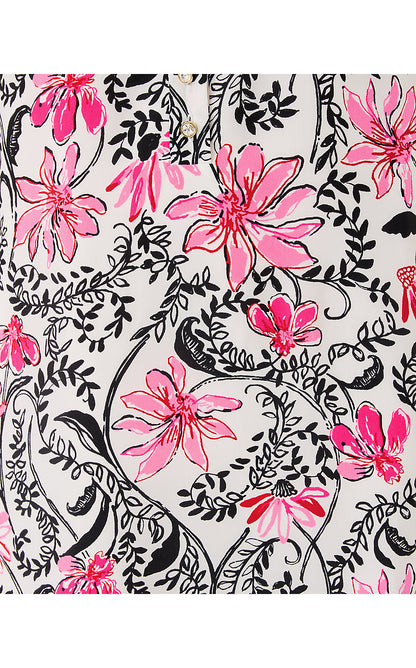 EVALINE SILK DRESS, COCONUT SUNSHINE SEEKERS