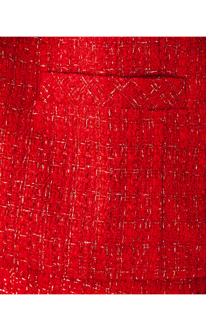MASAMI BOUCLE JACKET, ROCOCO RED FIESTA BOUCLE