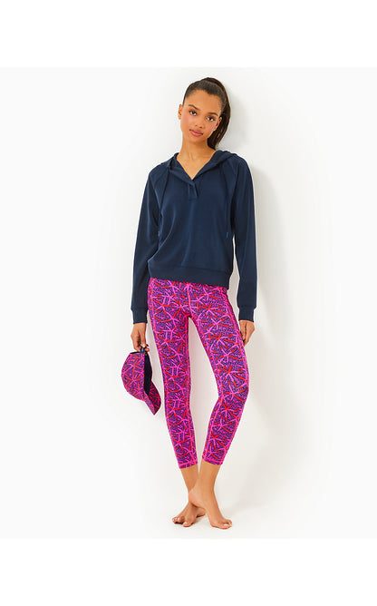 WEEKENDER HIGH RISE MIDI LEGGING, PASSION FRUIT PINK STAR SEARCHING