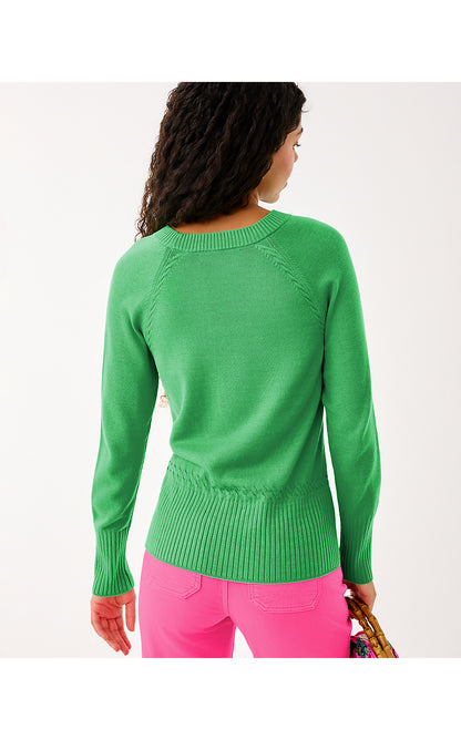 SALIMA SWEATER, GREEN GROVE