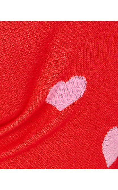 MINI TENSLEY SWEATER, ROCOCO RED HEARTS JACQUARD