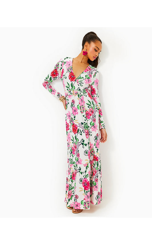 HARTLEY MAXI DRESS, COCONUT SAFARI SANCTUARY