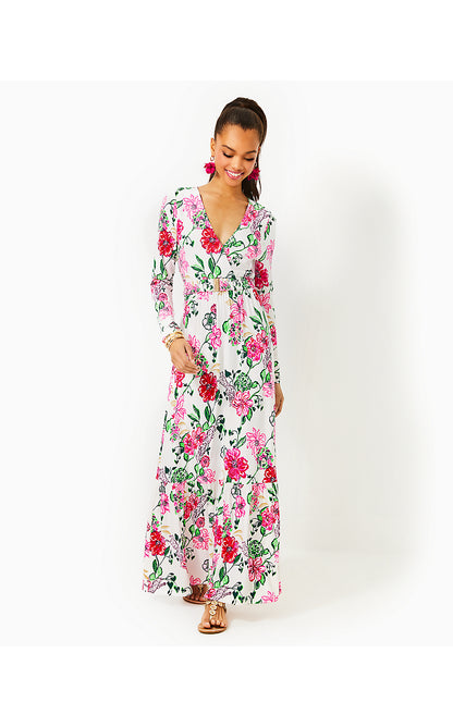 HARTLEY MAXI DRESS, COCONUT SAFARI SANCTUARY