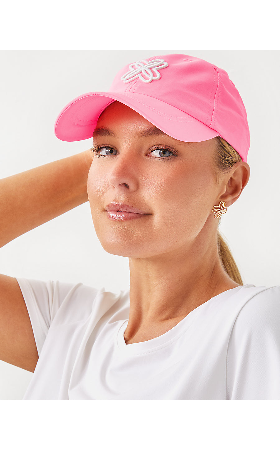 LOGO RUN AROUND HAT, ROUSSEAU PINK