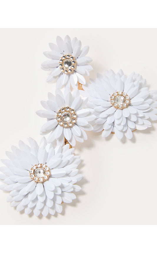 SUNSHINE STATEMENT EARRINGS, RESORT WHITE