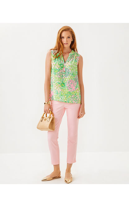 SLEEVELESS ELSA TOP, FAUNA GREEN LIME FEELING GOOD