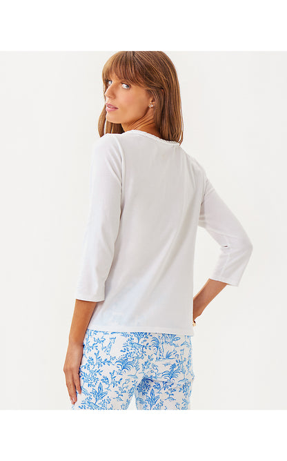 PAULSON KNIT TOP, RESORT WHITE