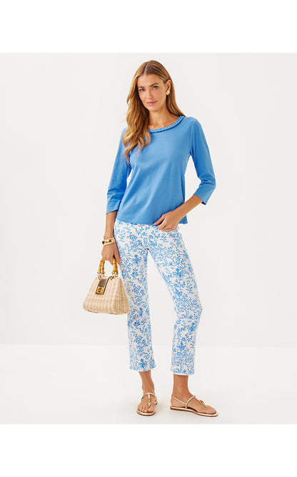 PAULSON KNIT TOP, SUNWASHED BLUE