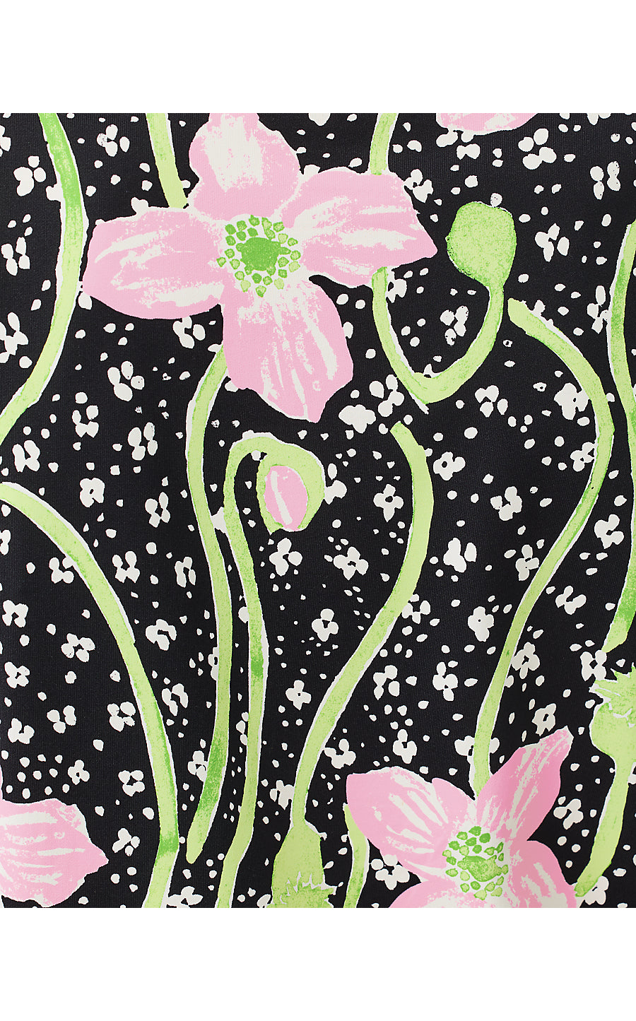 CALLISON UPF 50+ TOP, ONYX BLUSHING BLOOMS ENGINEERED CHILLYLILLY