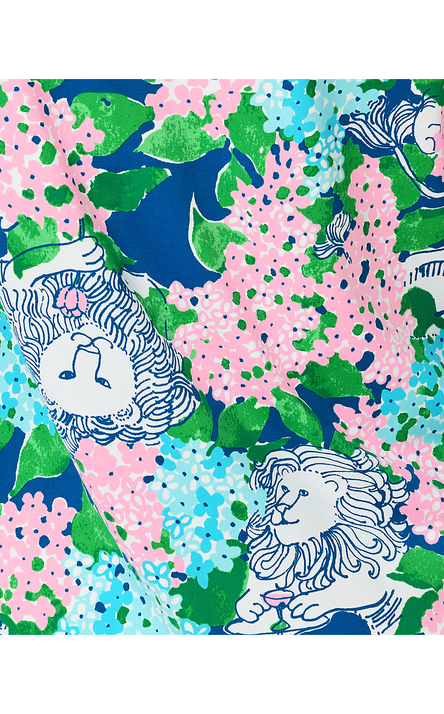 CALLISON UPF 50+ TOP, STARLIGHT NAVY LYDIA THE LION