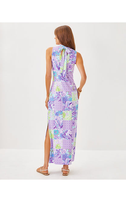 WELLINGTON MAXI DRESS, MULTI JUICY STORY PATCH