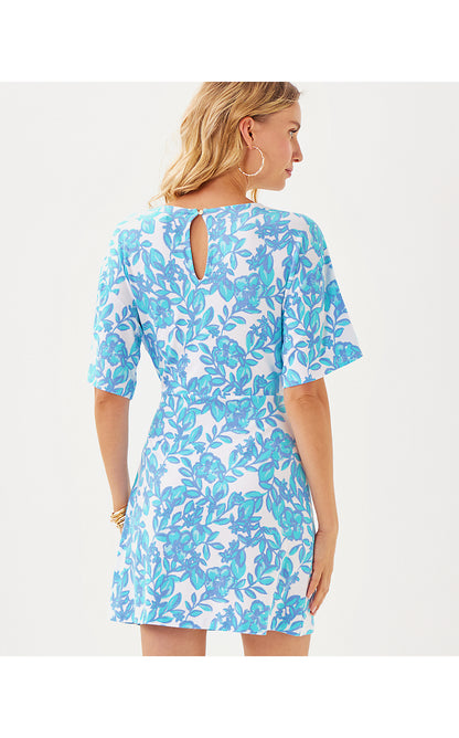 SHAW DRESS, JACARANDA BLUE SIMPLY THE ZEST