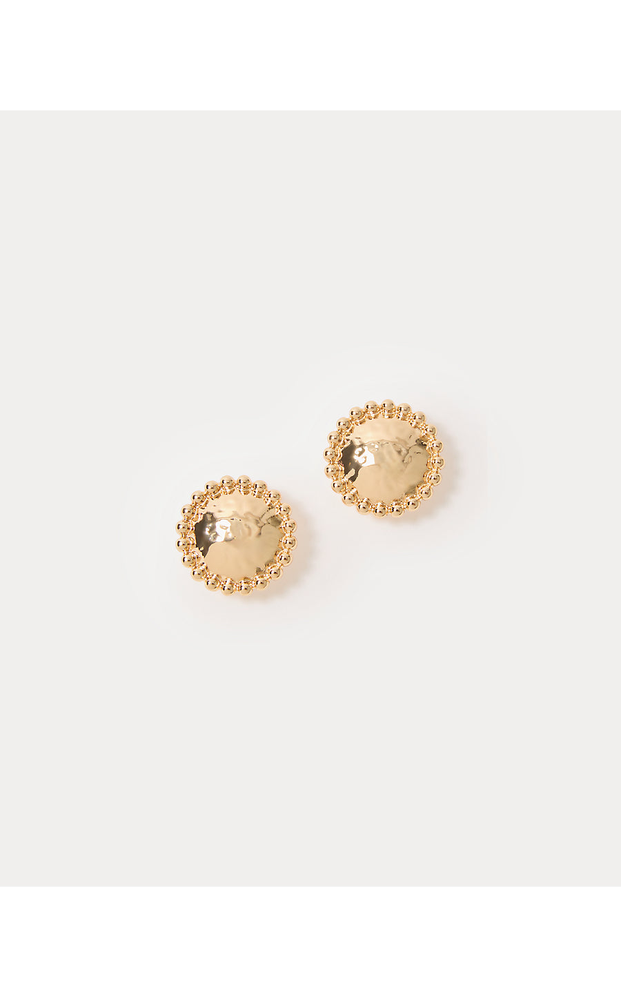 VIA DEL MAR EARRINGS, GOLD METALLIC