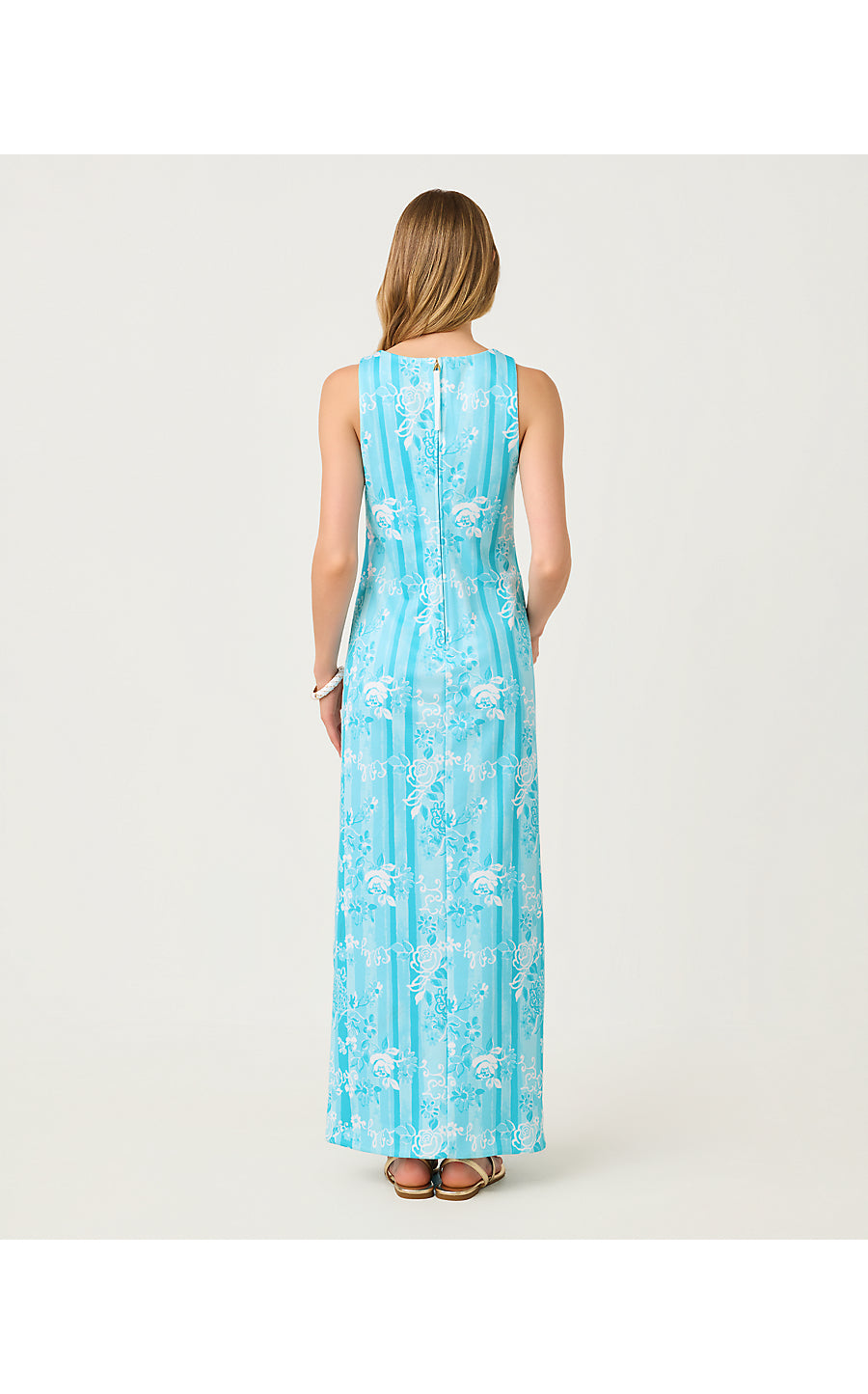 MELODIE MAXI DRESS, CAPRI BLUE ROSEYS PETALS