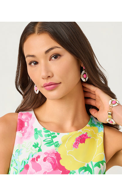 MELODIE MAXI DRESS, MULTI POPPY PARTY ENGINEERED KNIT MAXI