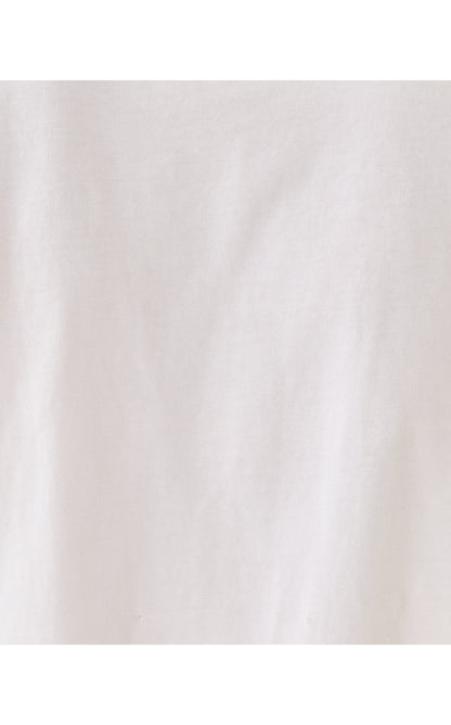 CLAIRMONT ROSETTE KNIT TOP, RESORT WHITE