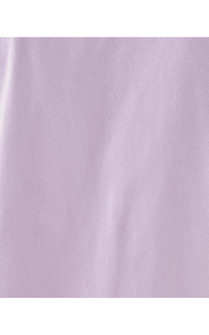 CLAIRMONT ROSETTE KNIT TOP, WATER HYACINTH