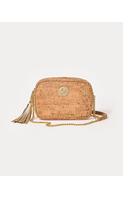 DESSA CORK CROSSBODY BAG, NATURAL