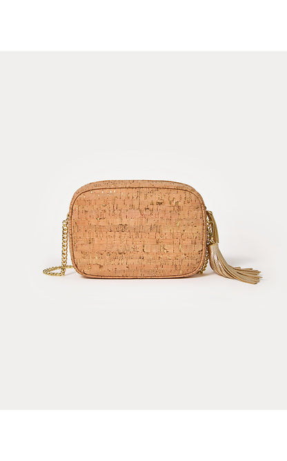 DESSA CORK CROSSBODY BAG, NATURAL