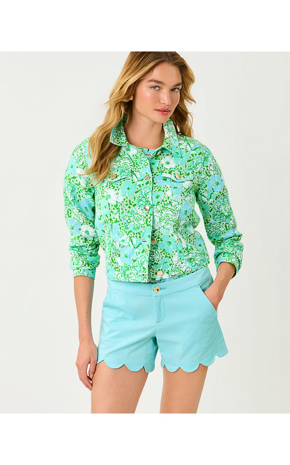 SEASPRAY LINEN JACKET, MINT CONDITION BURST OF JOY