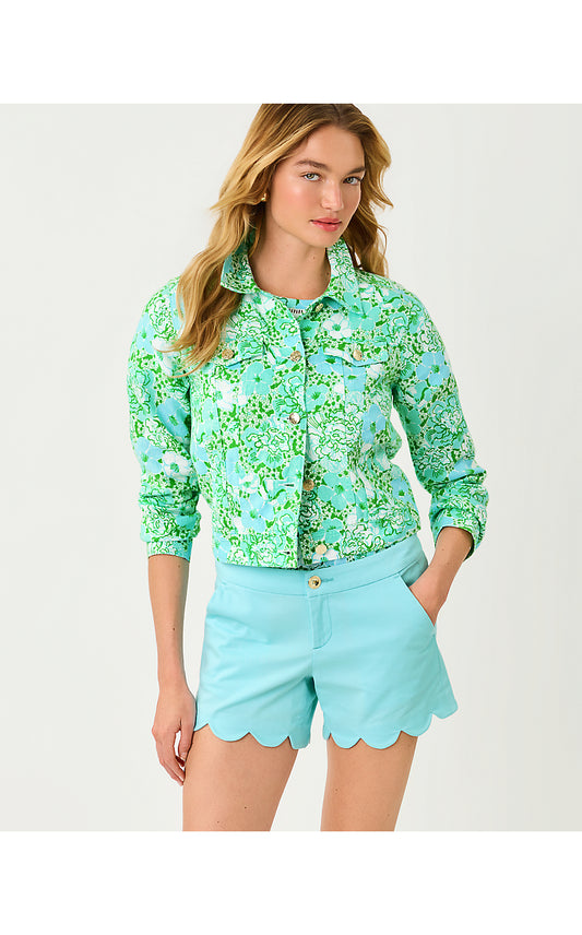 SEASPRAY LINEN JACKET, MINT CONDITION BURST OF JOY