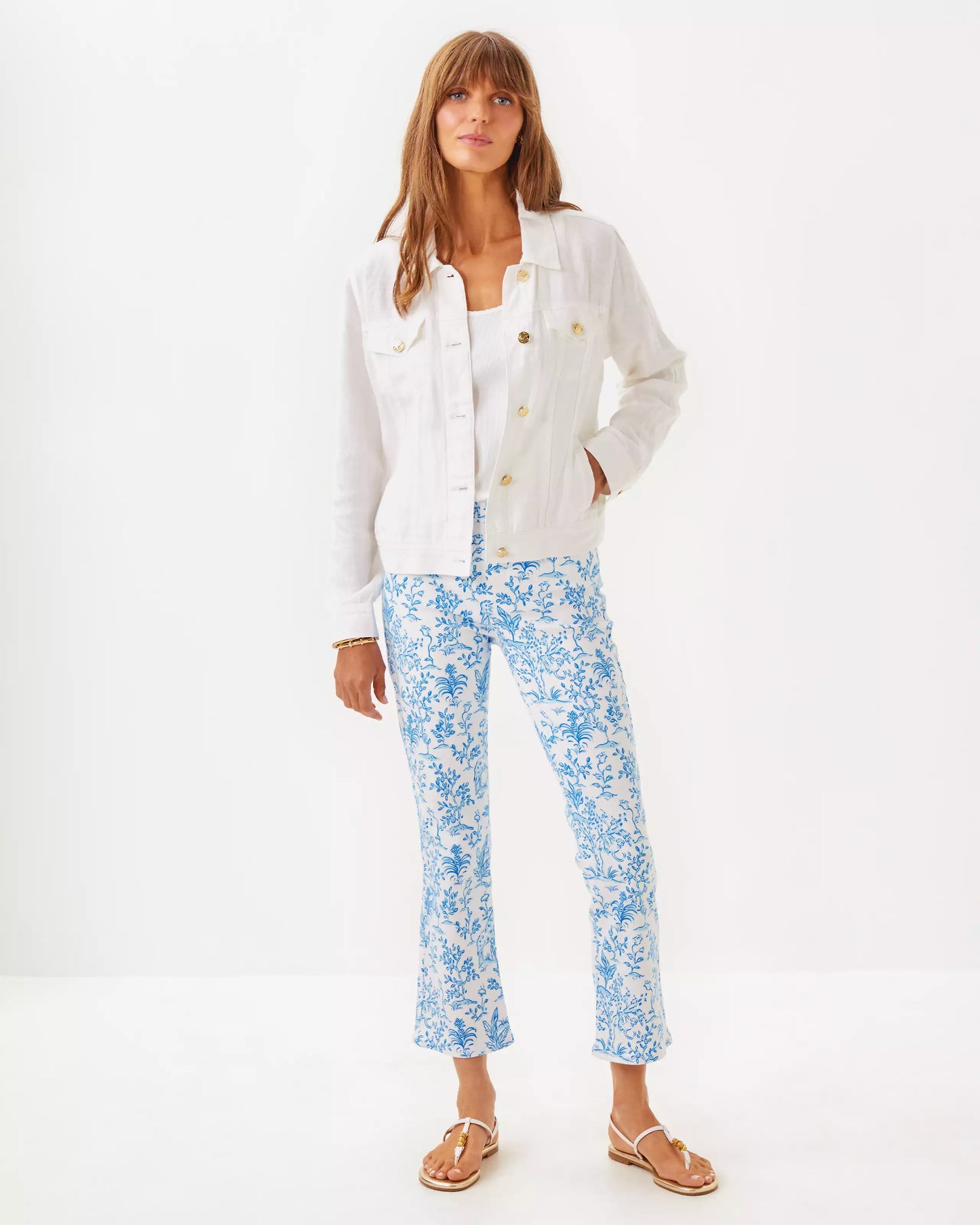 SEASPRAY LINEN JACKET, RESORT WHITE