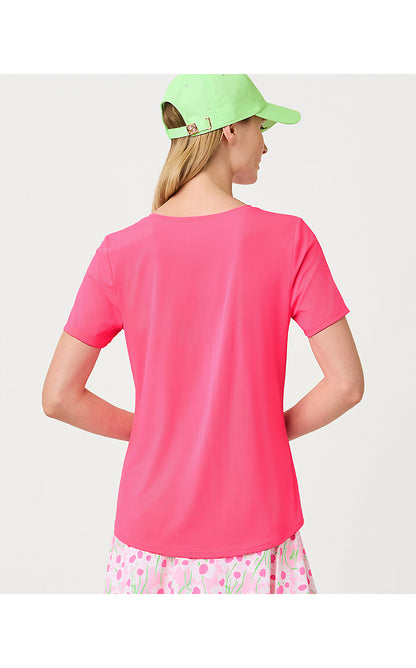 WESTLEY ACTIVE TEE UPF 50+, CHERRY BLOSSOM PINK