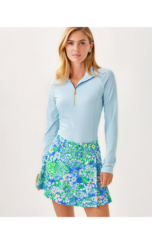 LATITUDE HIGH RISE SKORT, SUNWASHED BLUE PLUMES IN BLOOM