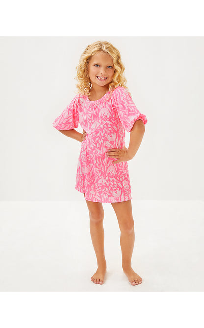 MINI MERCER DRESS, ROUSSEAU PINK TULIP TO TANGO