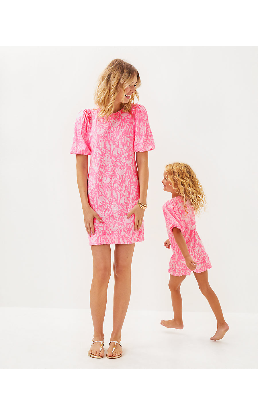 MINI MERCER DRESS, ROUSSEAU PINK TULIP TO TANGO