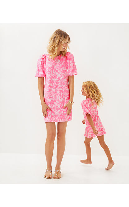 MINI MERCER DRESS, ROUSSEAU PINK TULIP TO TANGO