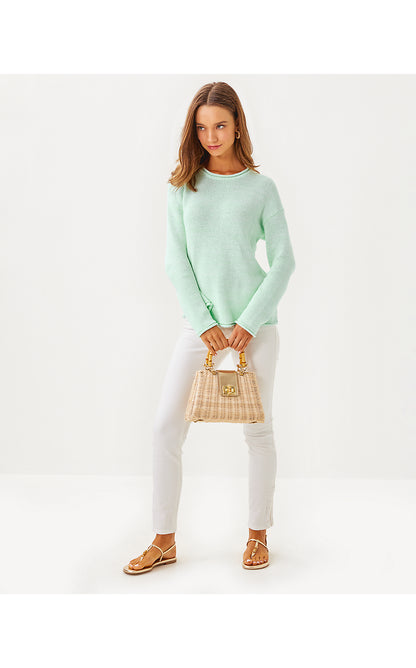 LOTAN SWEATER, CREME DE MENTHE MARL