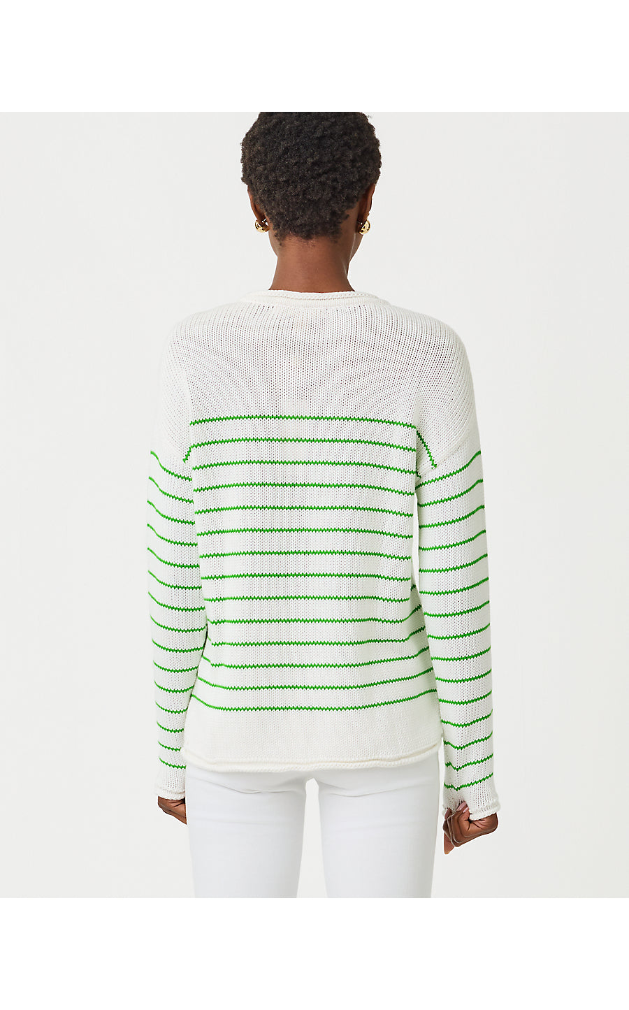 LOTAN SWEATER, PUTTING GREEN TIDEPOOL STRIPE