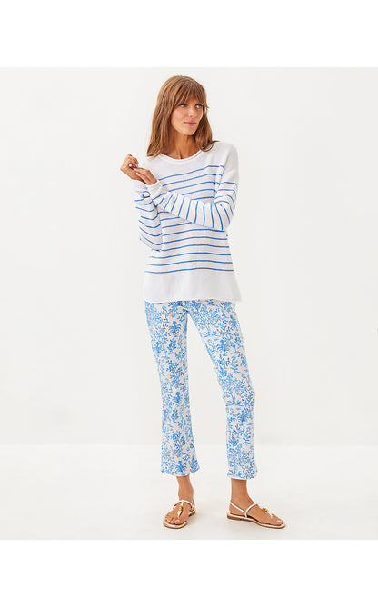 LOTAN SWEATER, SUNWASHED BLUE TIDEPOOL STRIPE